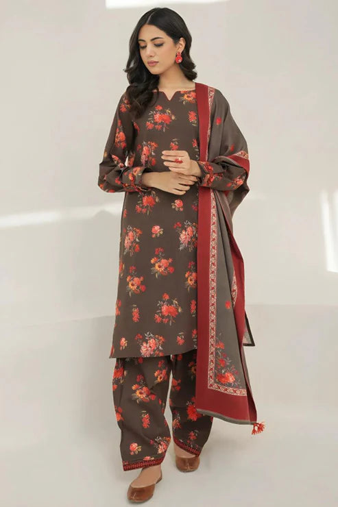 SAPPHIRE -3PC KARANDI Bana Dori Printed Shirt With Printed Duppta -SAF 5054