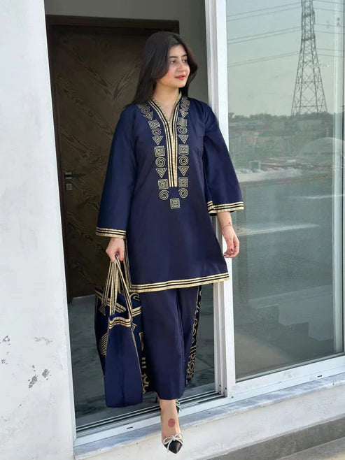 LULUSAR Silk 2PC Digital Printed ,SK-4043