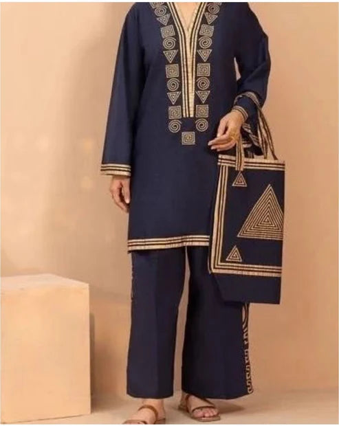 LULUSAR Silk 2PC Digital Printed ,SK-4043