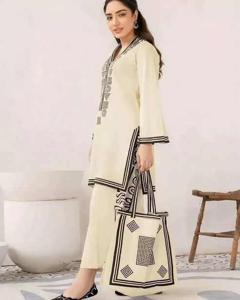 LULUSAR Silk 2PC Digital Printed ,SK-4041