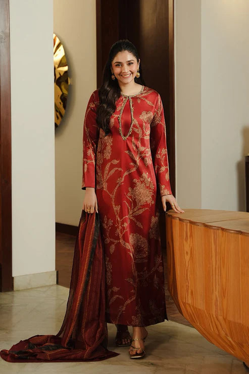 LULUSAR Silk 3PC Digital Printed ,SK-4017
