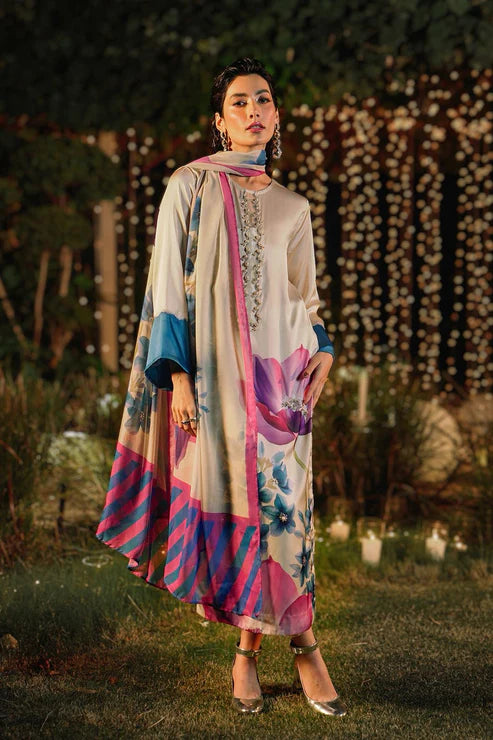 LULUSAR Silk 3PC Digital Printed ,SK-4001