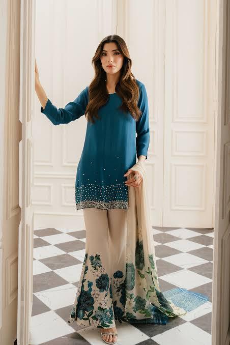 LULUSAR Silk 3PC Digital Printed ,SK-4005