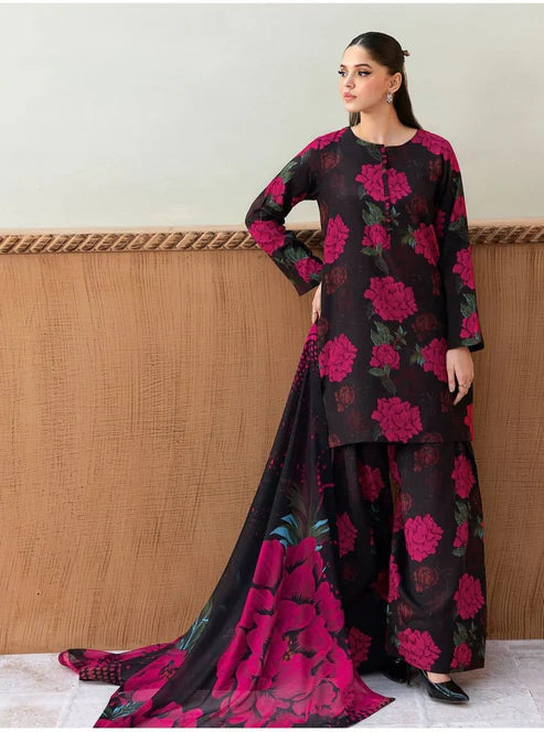 LULUSAR Silk 3PC Digital Printed ,SK-3081