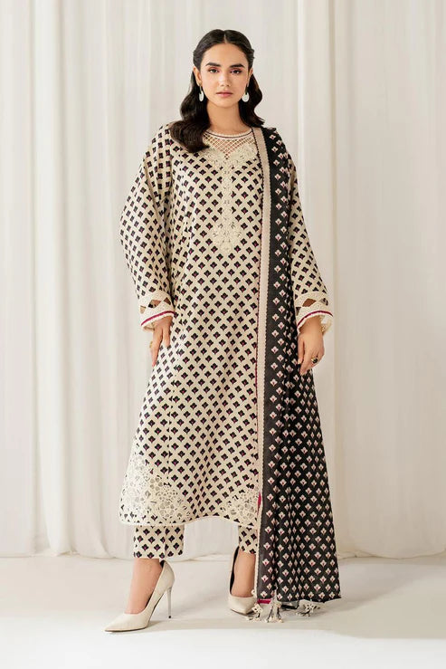 SAPPHIRE -3PC KARANDI Bana Dori Printed Shirt With Printed Duppta -SAF 5014