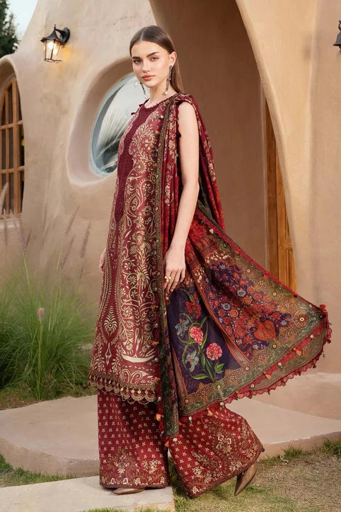 SAPPHIRE -3PC KARANDI Bana Dori Printed Shirt With Printed Duppta -SAF 5012