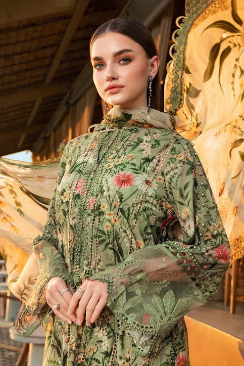 SAPPHIRE -3PC KARANDI Bana Dori Printed Shirt With Printed Duppta -SAF 5007