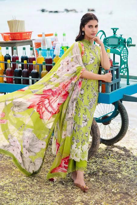 SAPPHIRE -3PC KARANDI Bana Dori Printed Shirt With Printed Duppta -SAF 5004