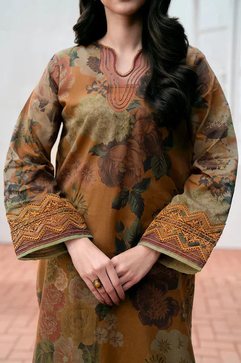 SAPPHIRE -3PC KARANDI Bana Dori Printed Shirt With Printed Duppta -SAF 5030