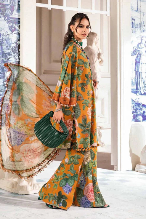 SAPPHIRE -3PC KARANDI Bana Dori Printed Shirt With Printed Duppta -SAF 5003