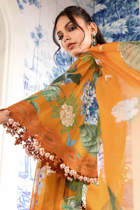 SAPPHIRE -3PC KARANDI Bana Dori Printed Shirt With Printed Duppta -SAF 5003