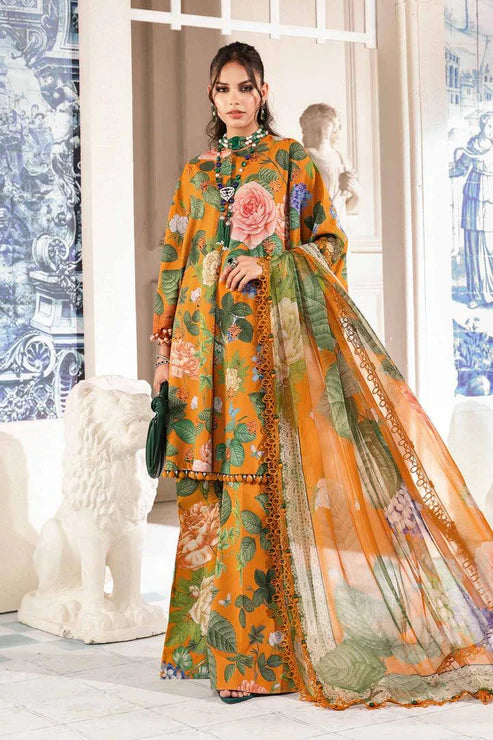 SAPPHIRE -3PC KARANDI Bana Dori Printed Shirt With Printed Duppta -SAF 5003