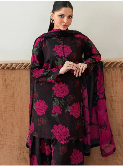 LULUSAR Silk 3PC Digital Printed ,SK-3081