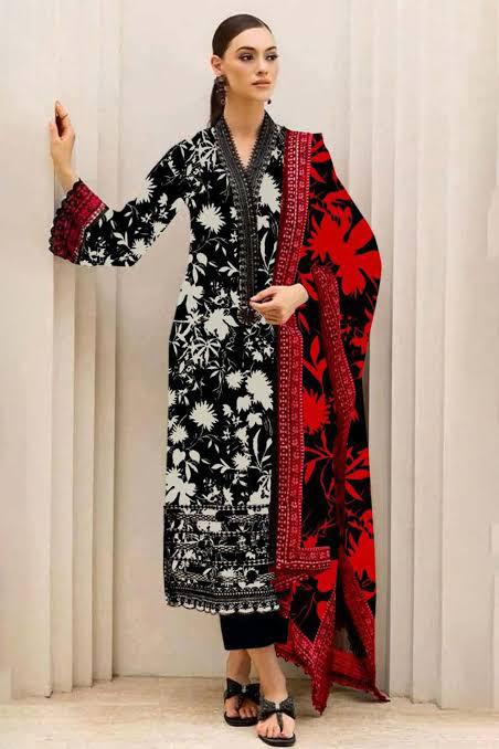 SAPPHIRE -3PC KARANDI Bana Dori Printed Shirt With Printed Duppta -SAF 5019