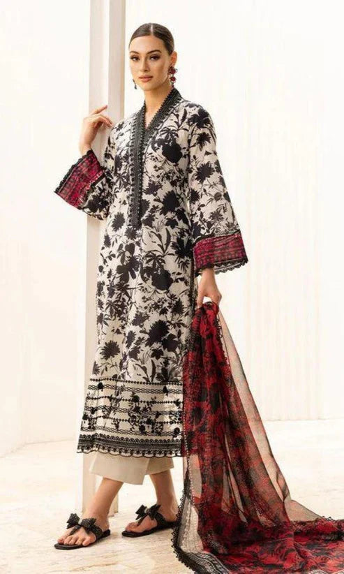 SAPPHIRE -3PC KARANDI Bana Dori Printed Shirt With Printed Duppta -SAF 5018