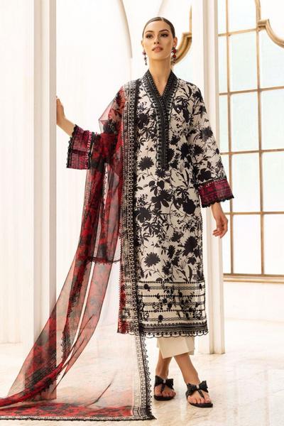 SAPPHIRE -3PC KARANDI Bana Dori Printed Shirt With Printed Duppta -SAF 5018