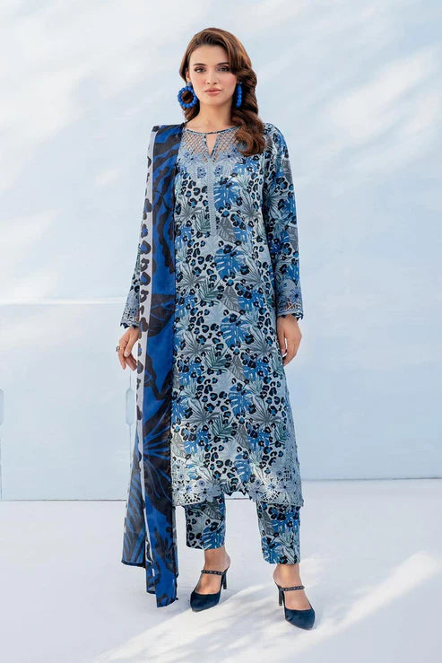 SAPPHIRE -3PC KARANDI Bana Dori Printed Shirt With Printed Duppta -SAF 5017