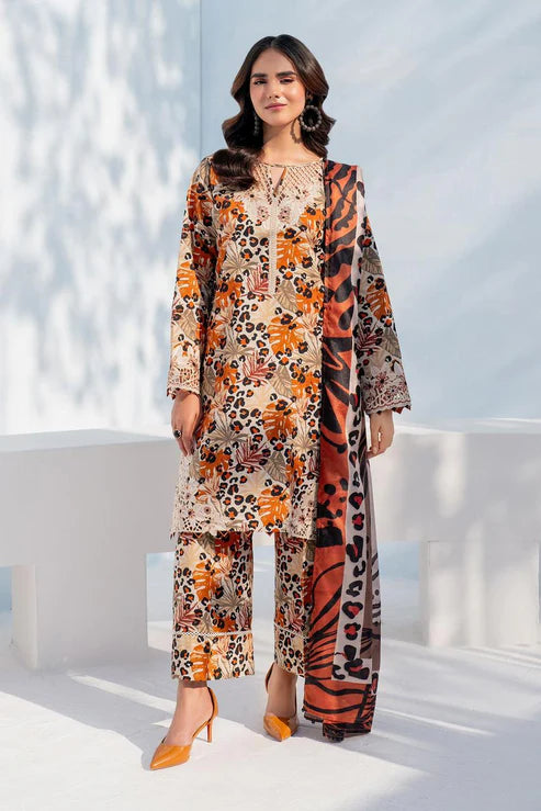 SAPPHIRE -3PC KARANDI Bana Dori Printed Shirt With Printed Duppta -SAF 5016