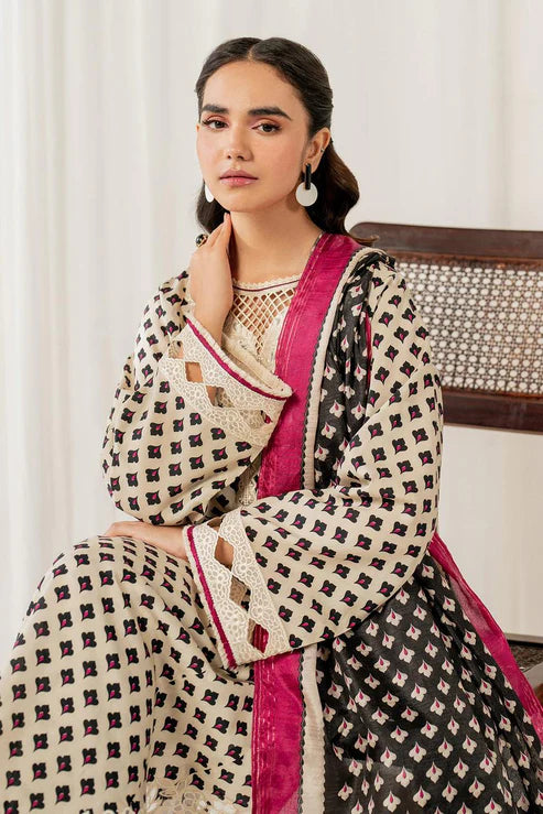 SAPPHIRE -3PC KARANDI Bana Dori Printed Shirt With Printed Duppta -SAF 5014